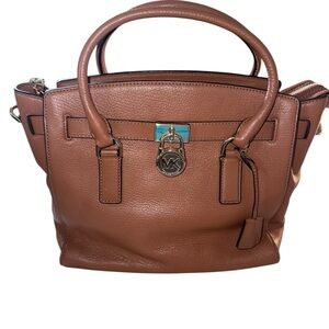 Michael Kors Hamilton large leather satchel